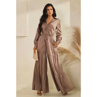 The Sang - Midnight Luxe Wide-Leg Jumpsuit