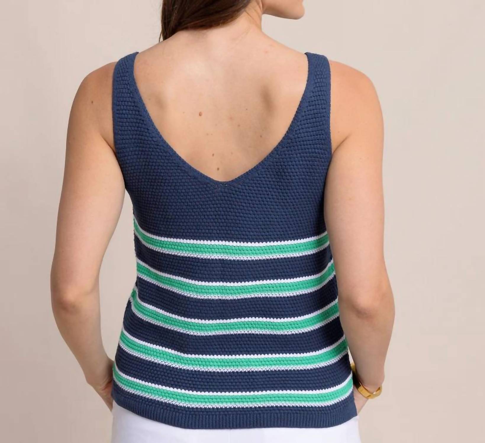 Southern Tide - Alli Striped Sweater Tank