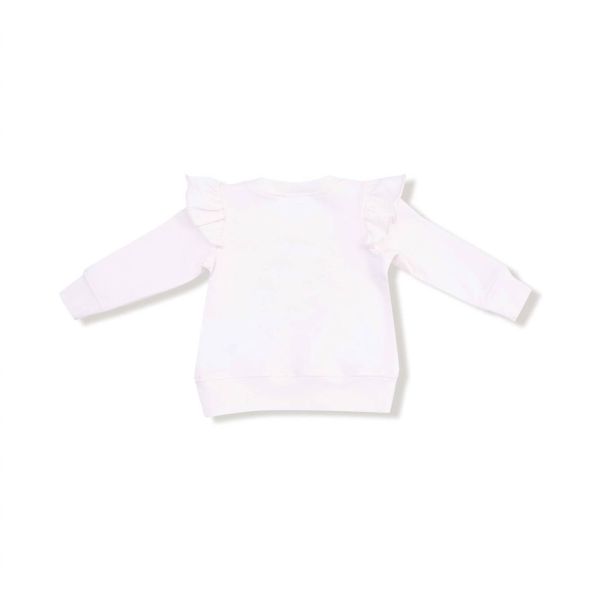 Angel Dear - Girl's Hanukkah Ruffle Shoulder Sweatshirt