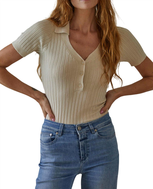 By Together - Knit Short Sleeve Top