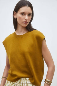 Suncoo - Plama Plain Sleeveless Jumper