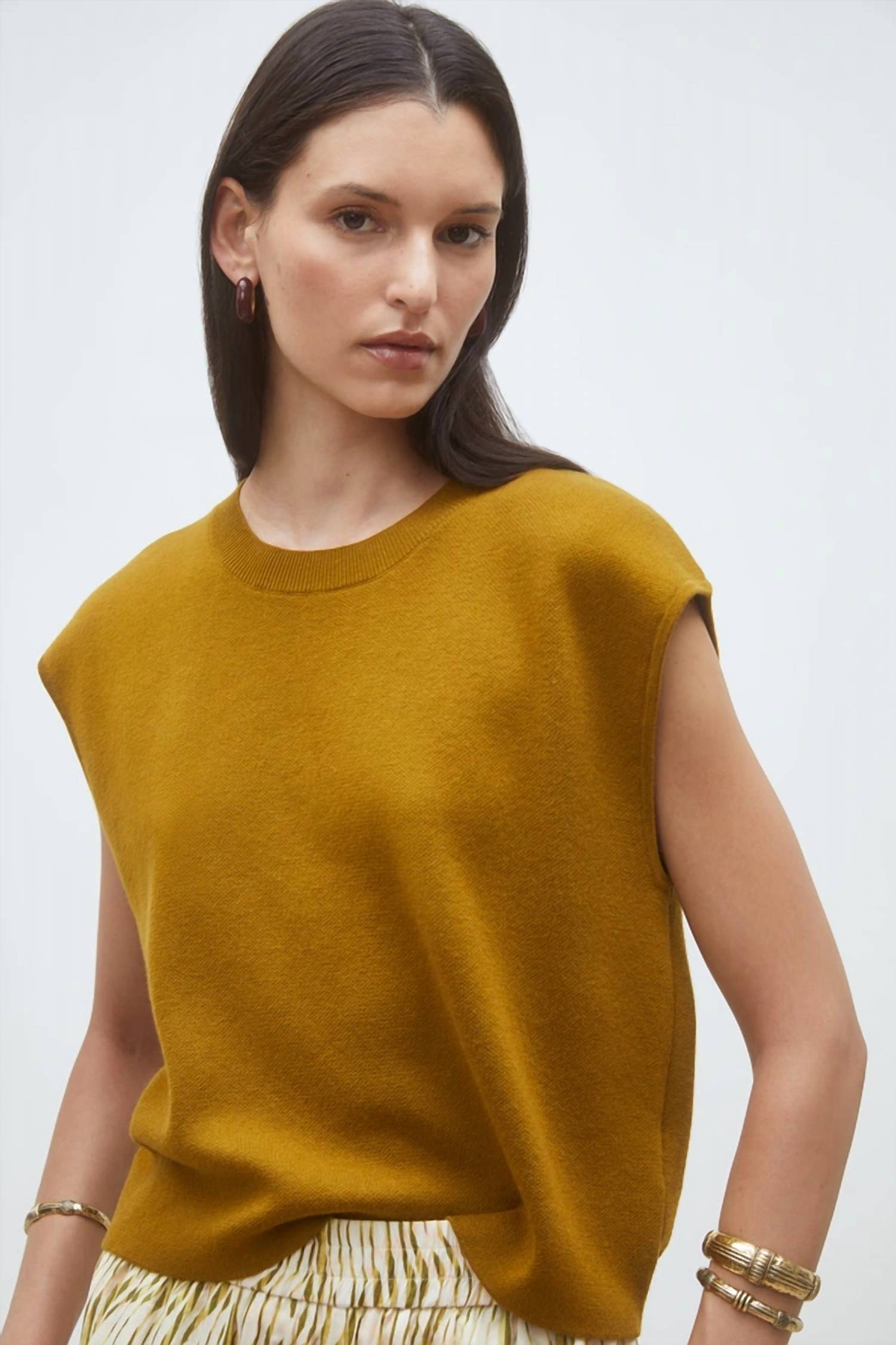 Suncoo - Plama Plain Sleeveless Jumper