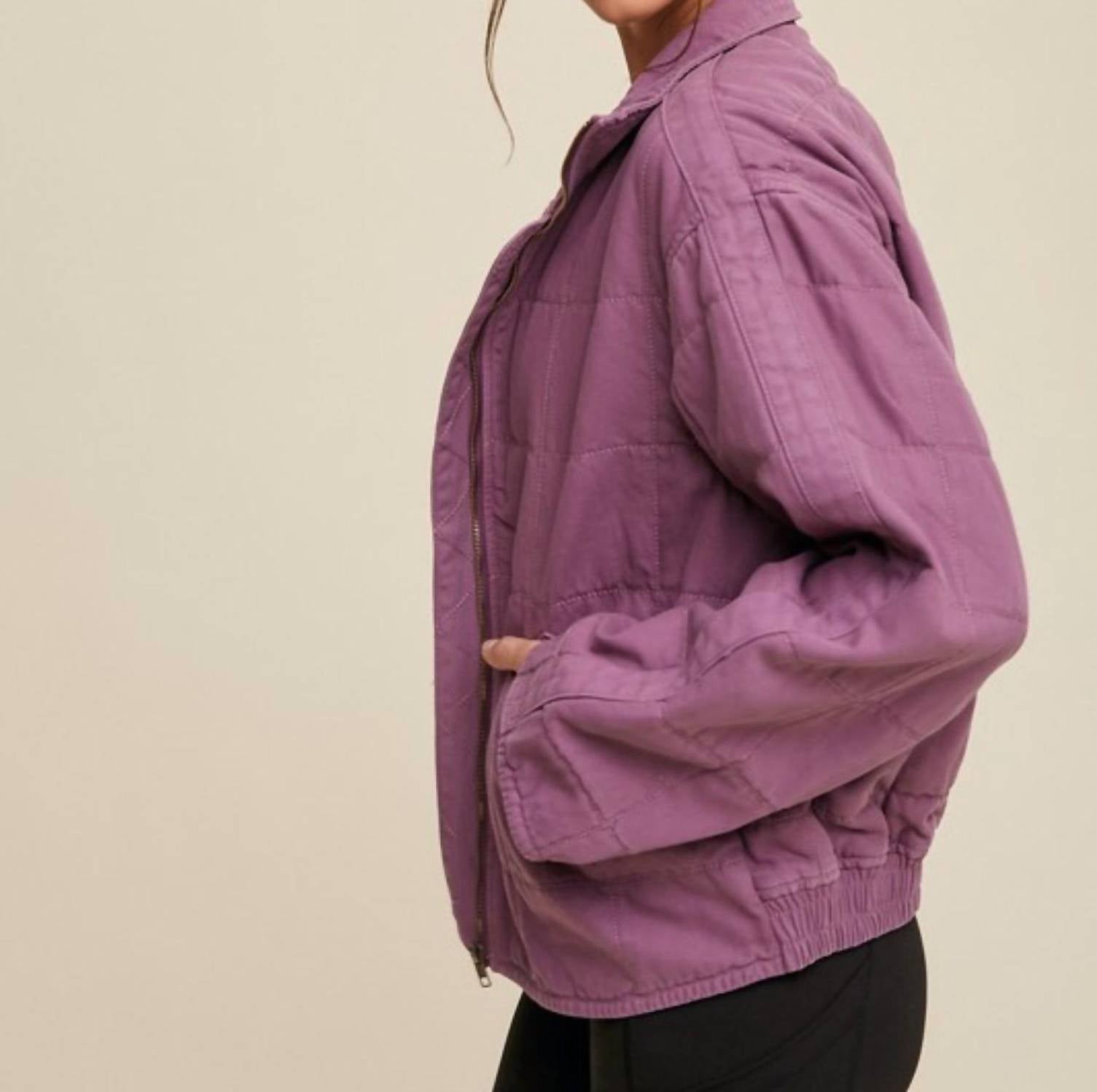 Listicle - Denim Quilted Jacket