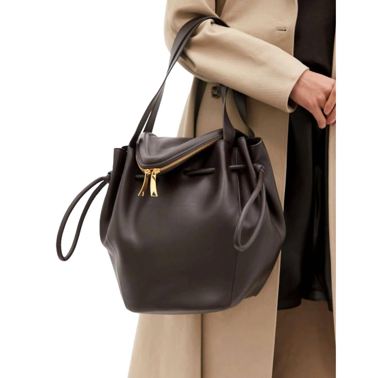 Bottega Veneta - Women's Beak Large Calfskin Shoulder Bag
