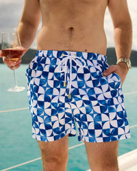Kenny Flowers - Greece Swim Trunks Short - 4.5"