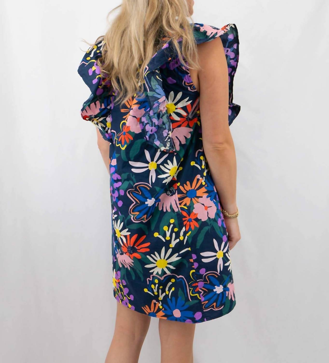 Entro - Floral Button Up Mini Dress
