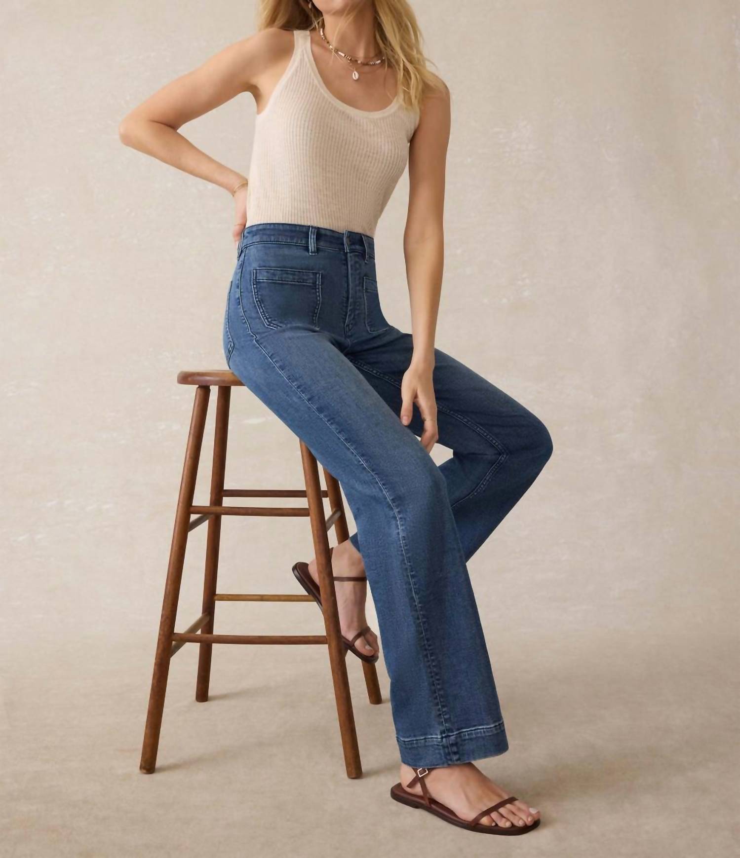 Faherty - Stretch Terry Patch Pocket Pant