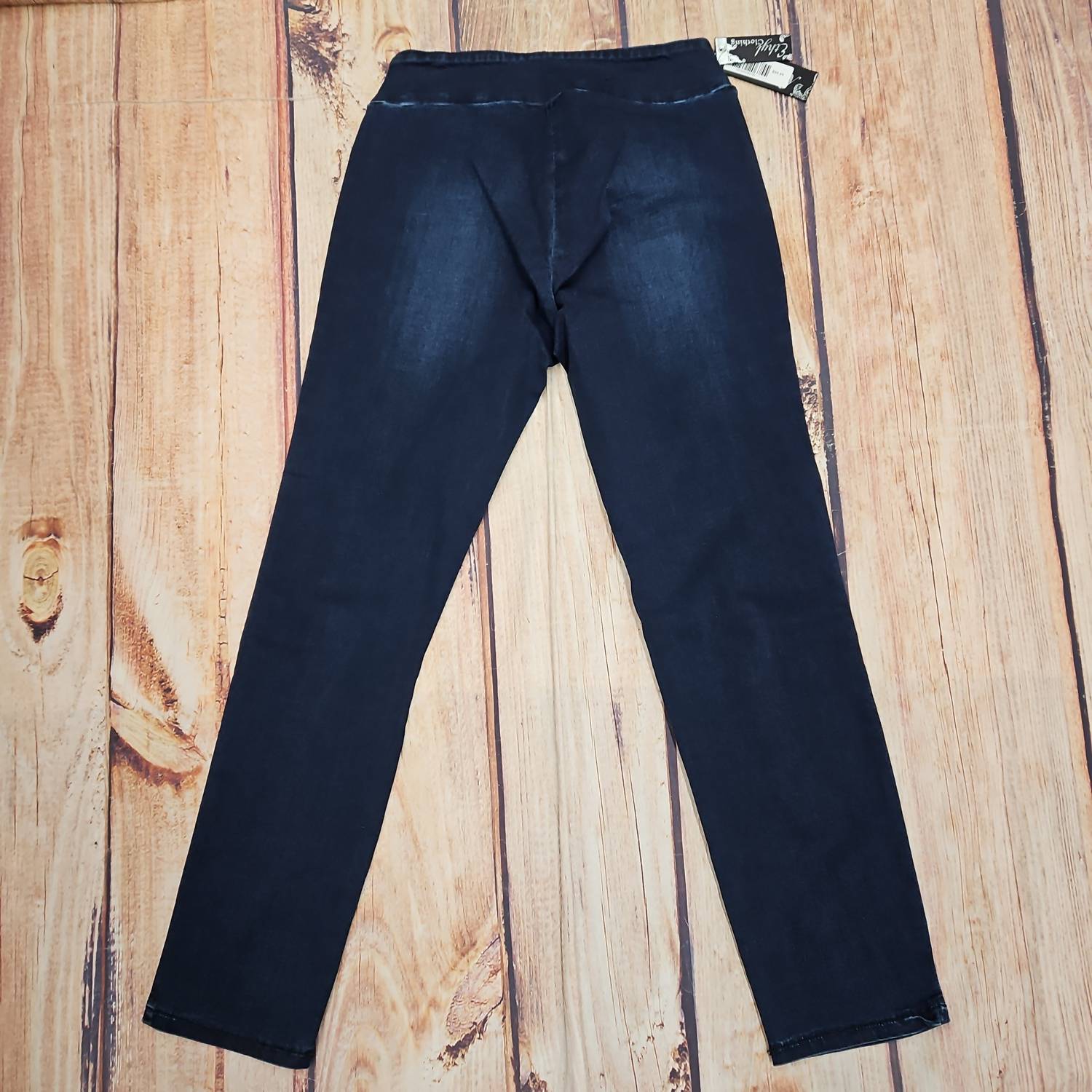 Ethyl Pull On Ankle Denim Pant in dark wash - women's jeans - view 4