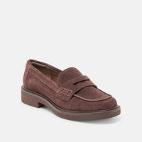 Dolce Vita Women's Tiggy Loafer in mahogany suede - women's flats