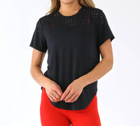 Glyder - Mood Laser Cut Crew Neck Tee