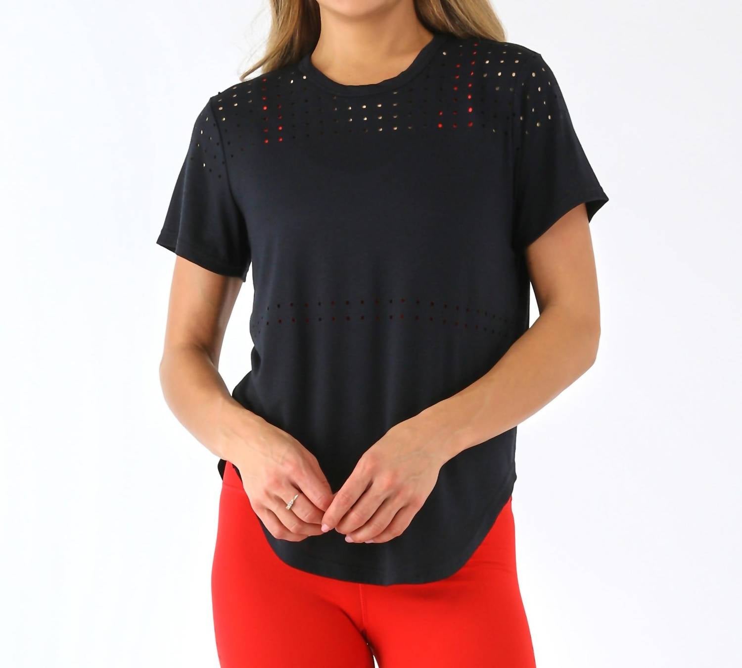 Glyder - Mood Laser Cut Crew Neck Tee