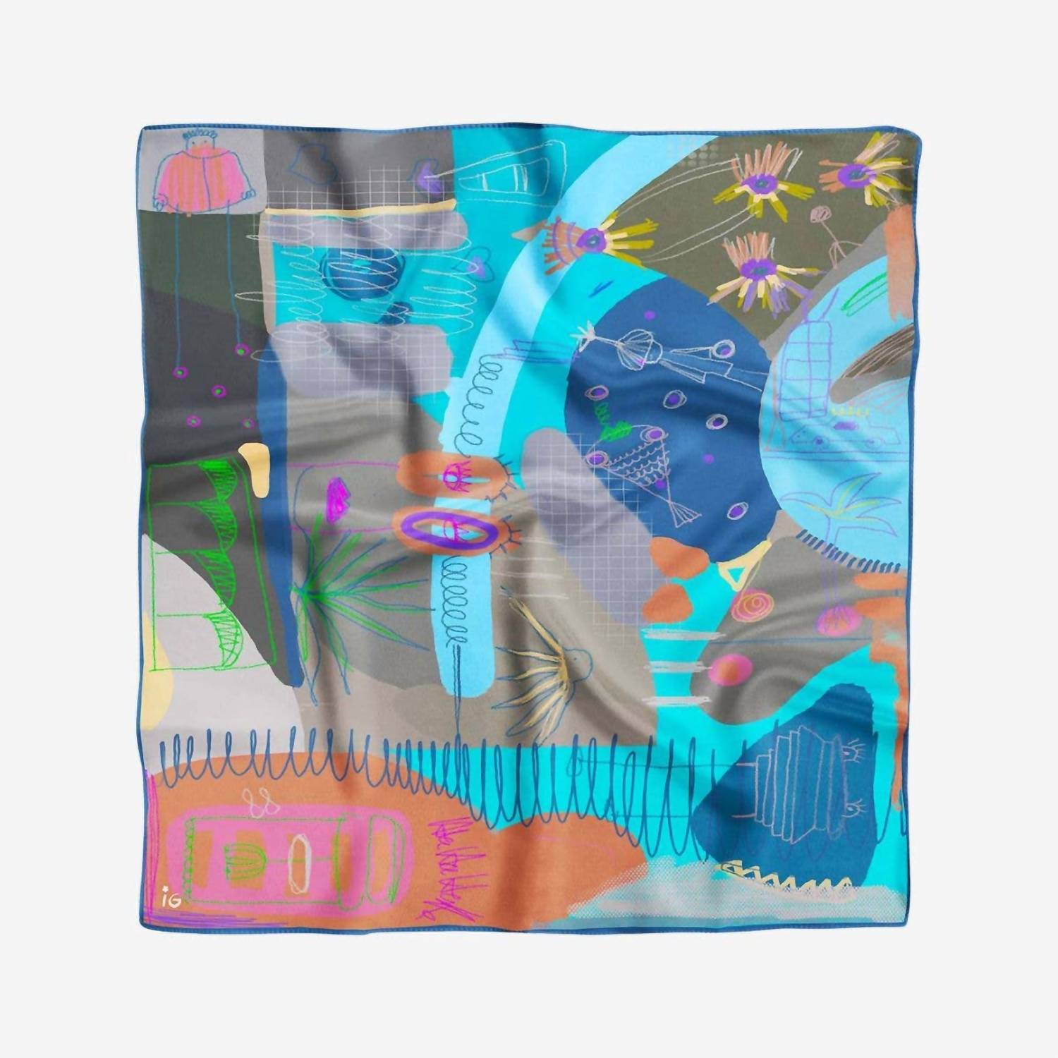 Isabelle Gougenheim - Women's Silk Bandana Scarf