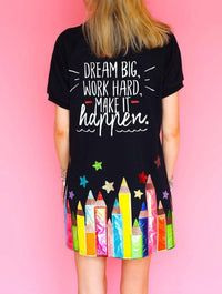 Brianna Cannon - School Days Colored Pencil Mini Dress