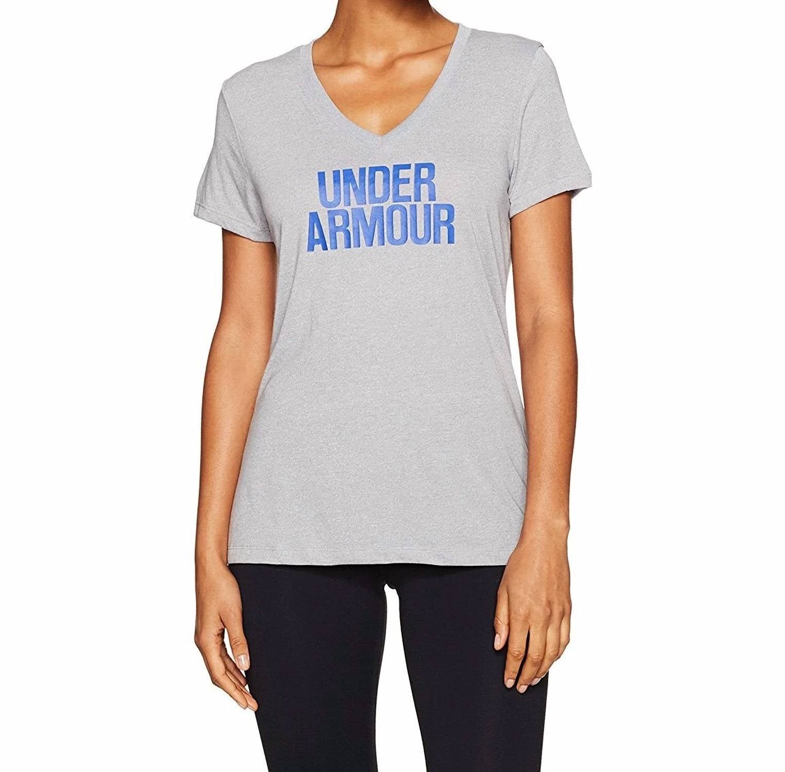 Under Armour - Threadborne Train Wordmark V Neck T-Shirt