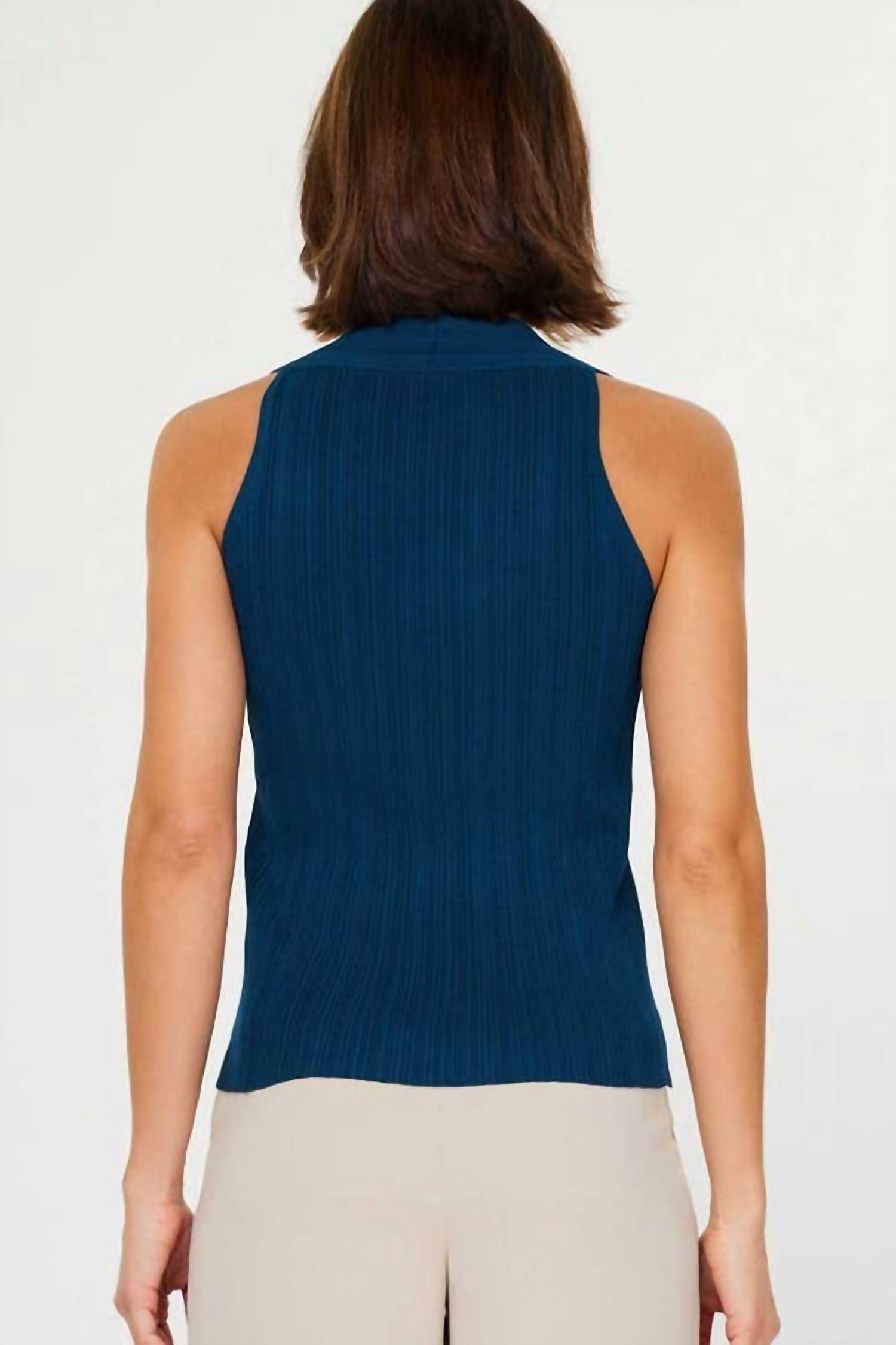 Current Air - Pleated Sleeveless Sweater