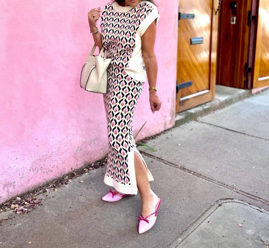 Thml - Geometric Fall Midi Skirt