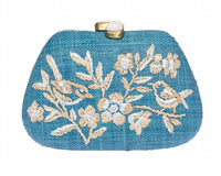 Rafe New York - Women's Floral Raffia Clutch