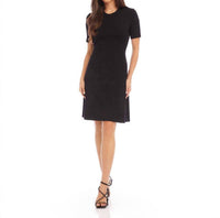 Karen Kane A Line Dress in black - women's dress - detail view