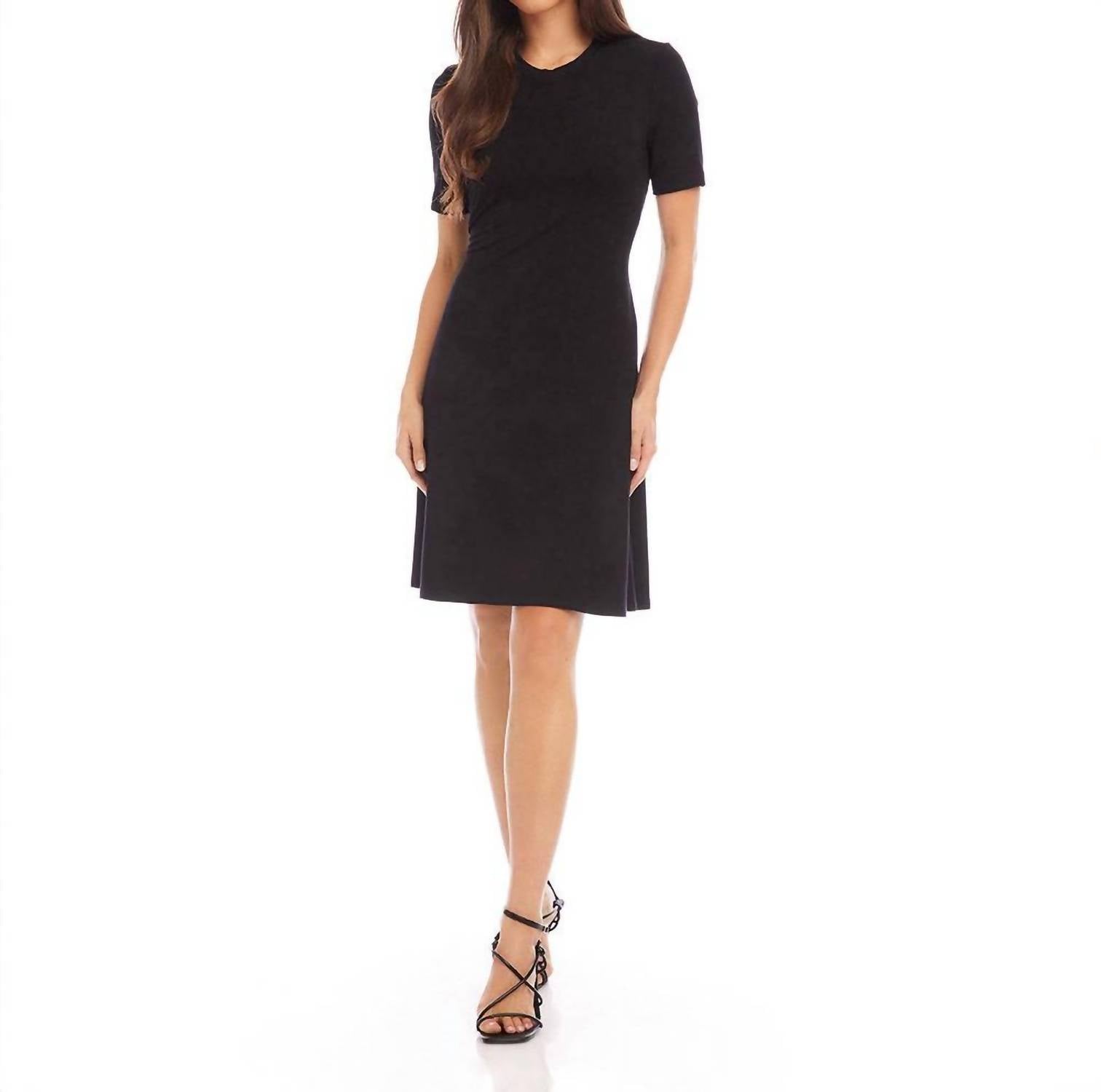 Karen Kane A Line Dress in black - women's dress - detail view