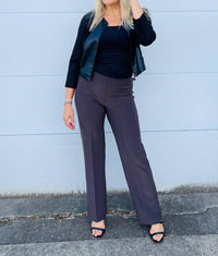 Joseph Ribkoff - Cropped Leather Jacket