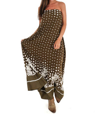 Entro - Everything in Place Strapless Polka Dot Maxi Dress