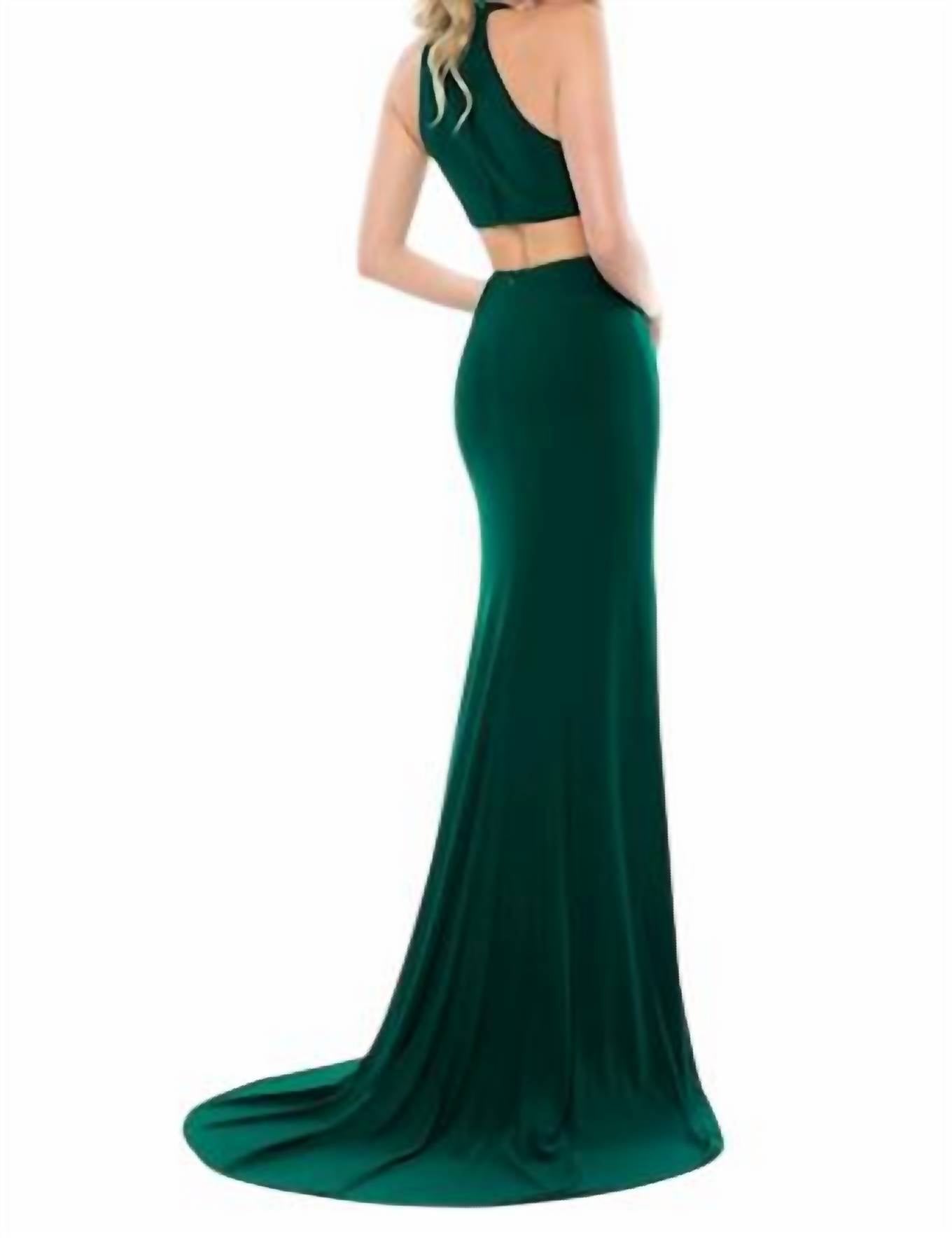 Sherri Hill - Halter Sheath Evening Gown