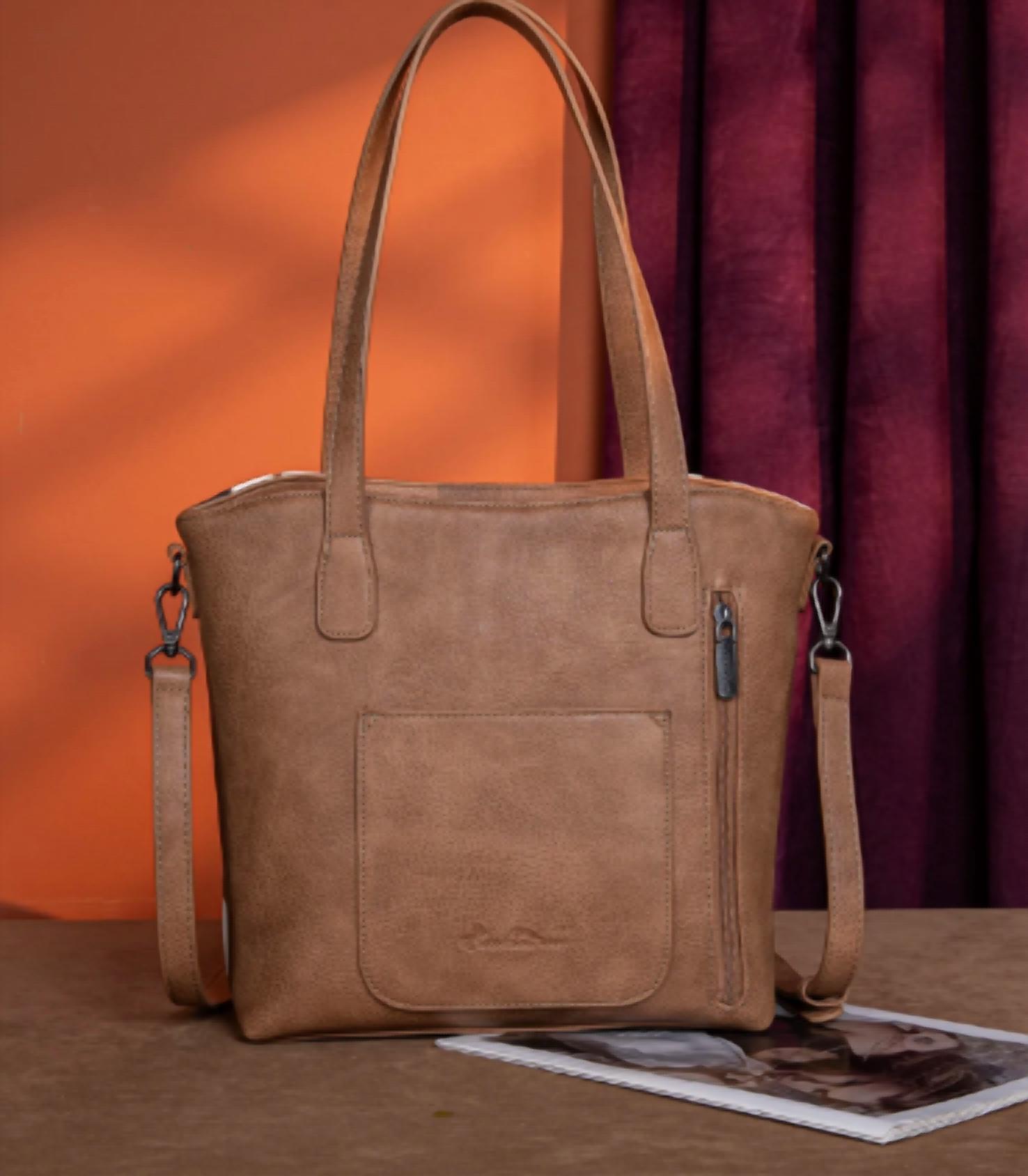 Montana West - Women's Tooled Collection Concealed Carry Tote Crossbody Bag