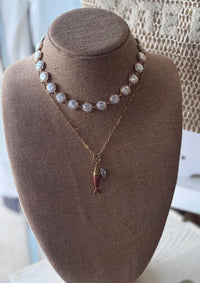 Accessory Galore - Women's Pearl Glow Choker