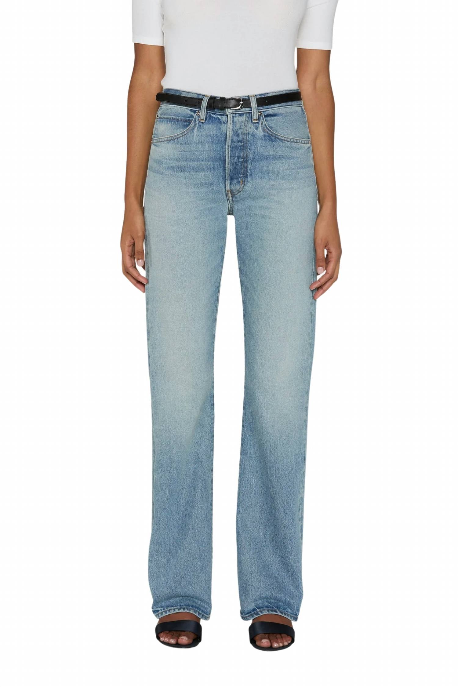 Frame - Vertical Straight Leg Jeans