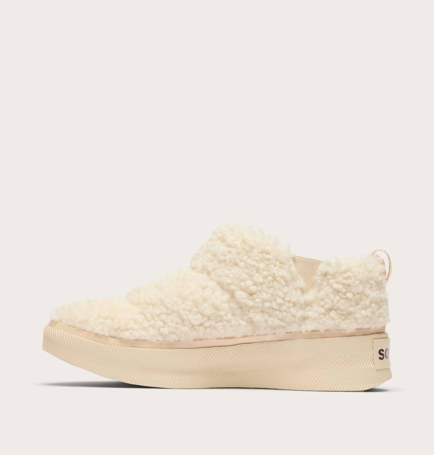 SOREL Women's Out N About Iv Mini Puffy Boot in natural chalk - women's shoe - alternate view