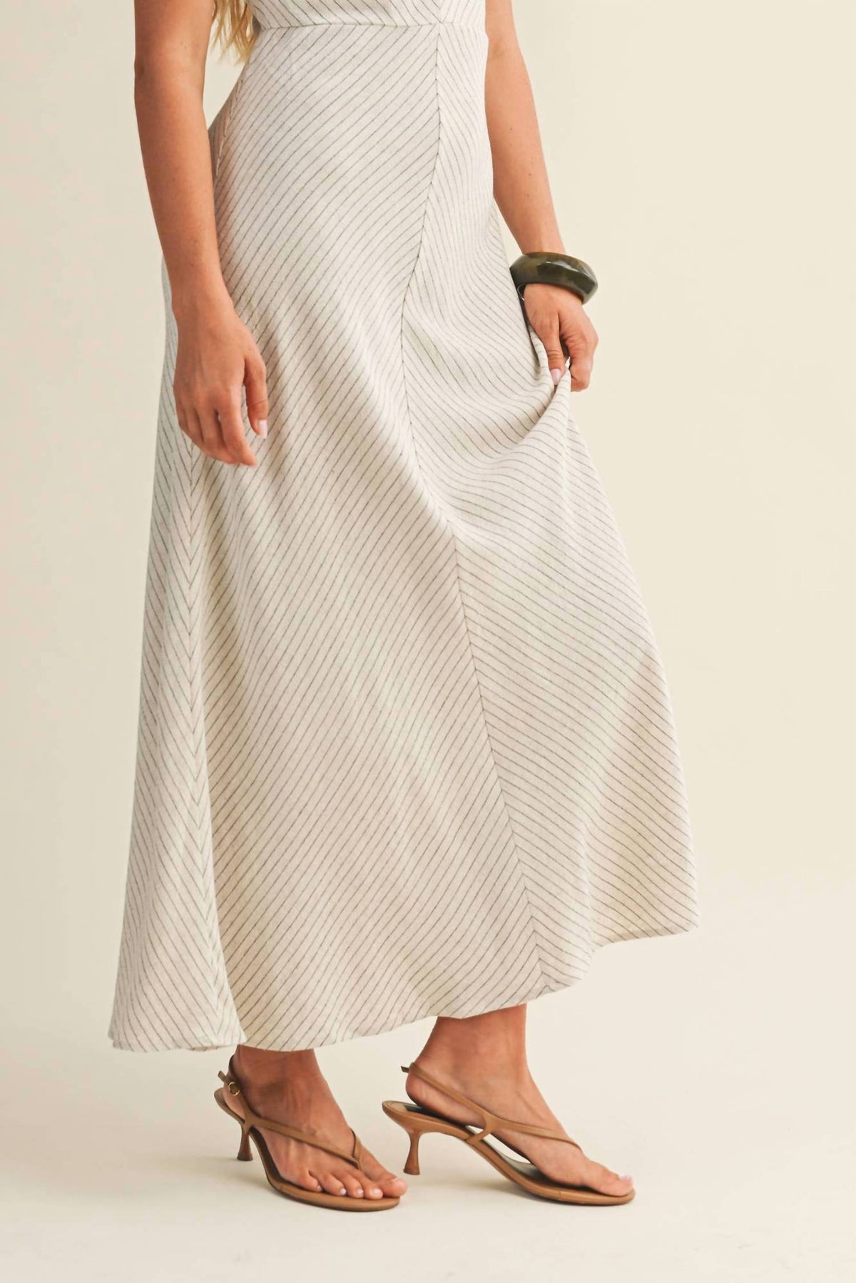 Mustard Seed - Chevron Pinstripe Dress