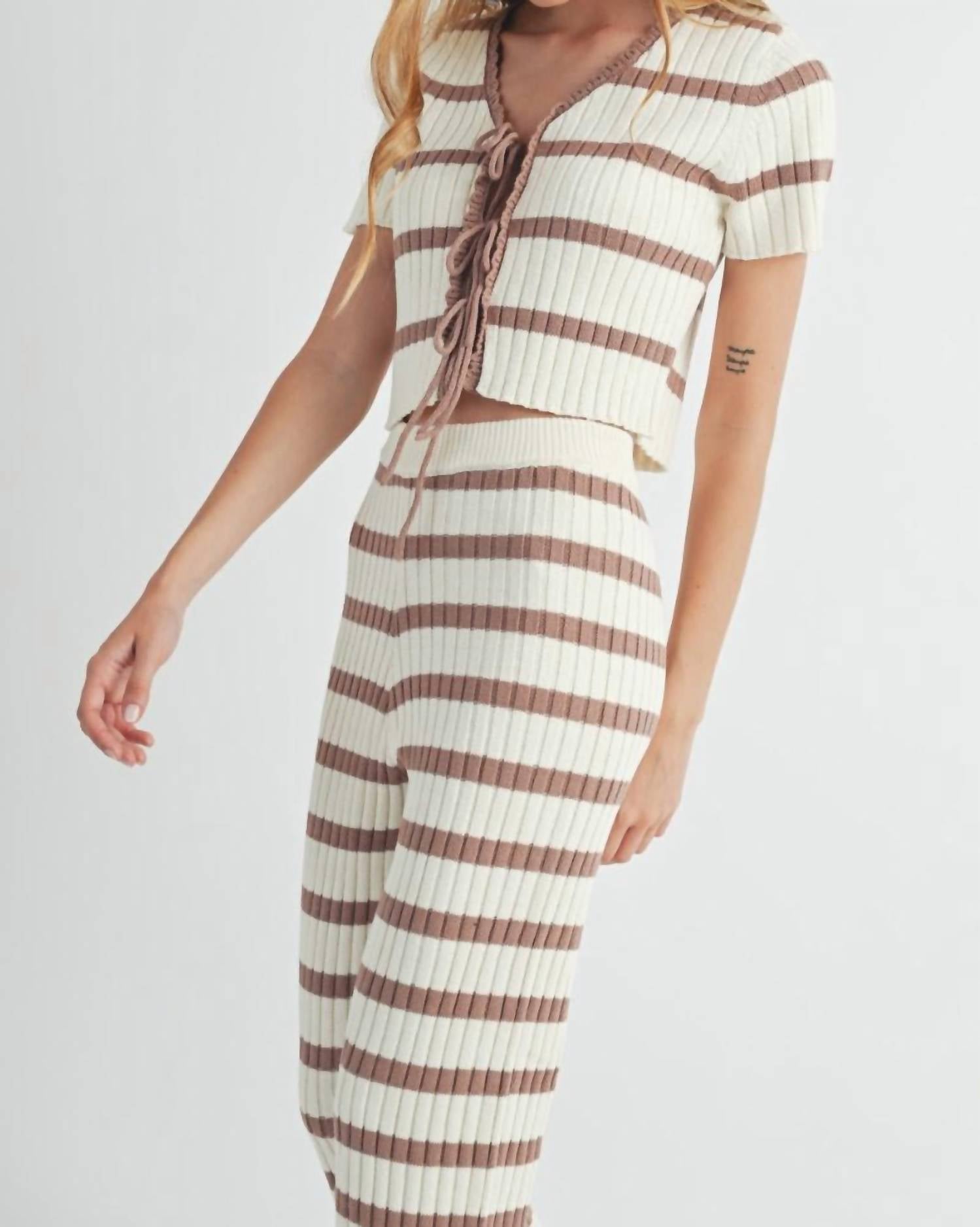 Mable - Women's Striped Set