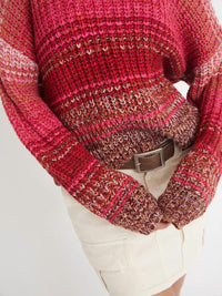 525 America - Women's Ombre Mockneck Pullover Top
