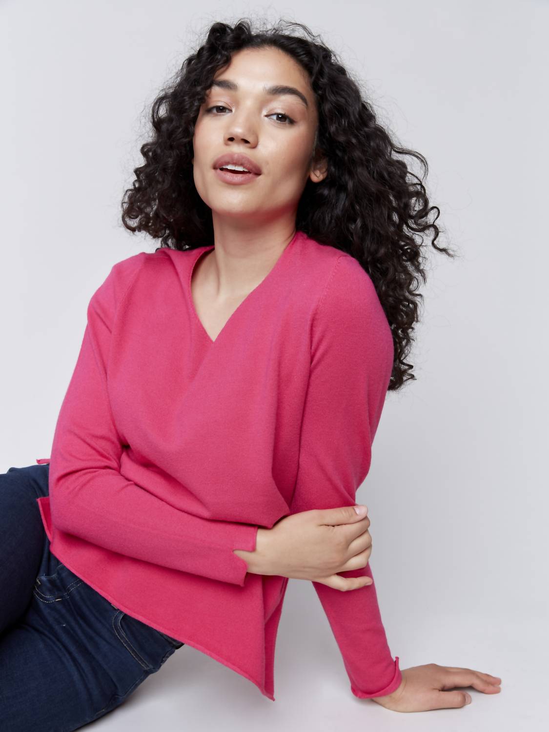 Charlie B - V-neck Basic Sweater