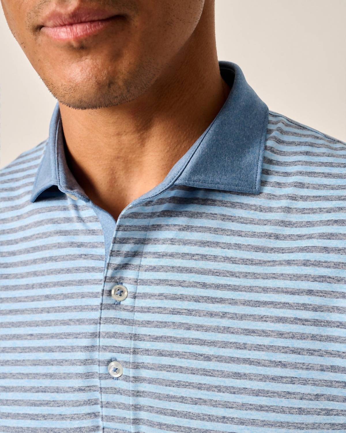 Johnnie-O - Performance Jersey Polo - Gibbons Stripe