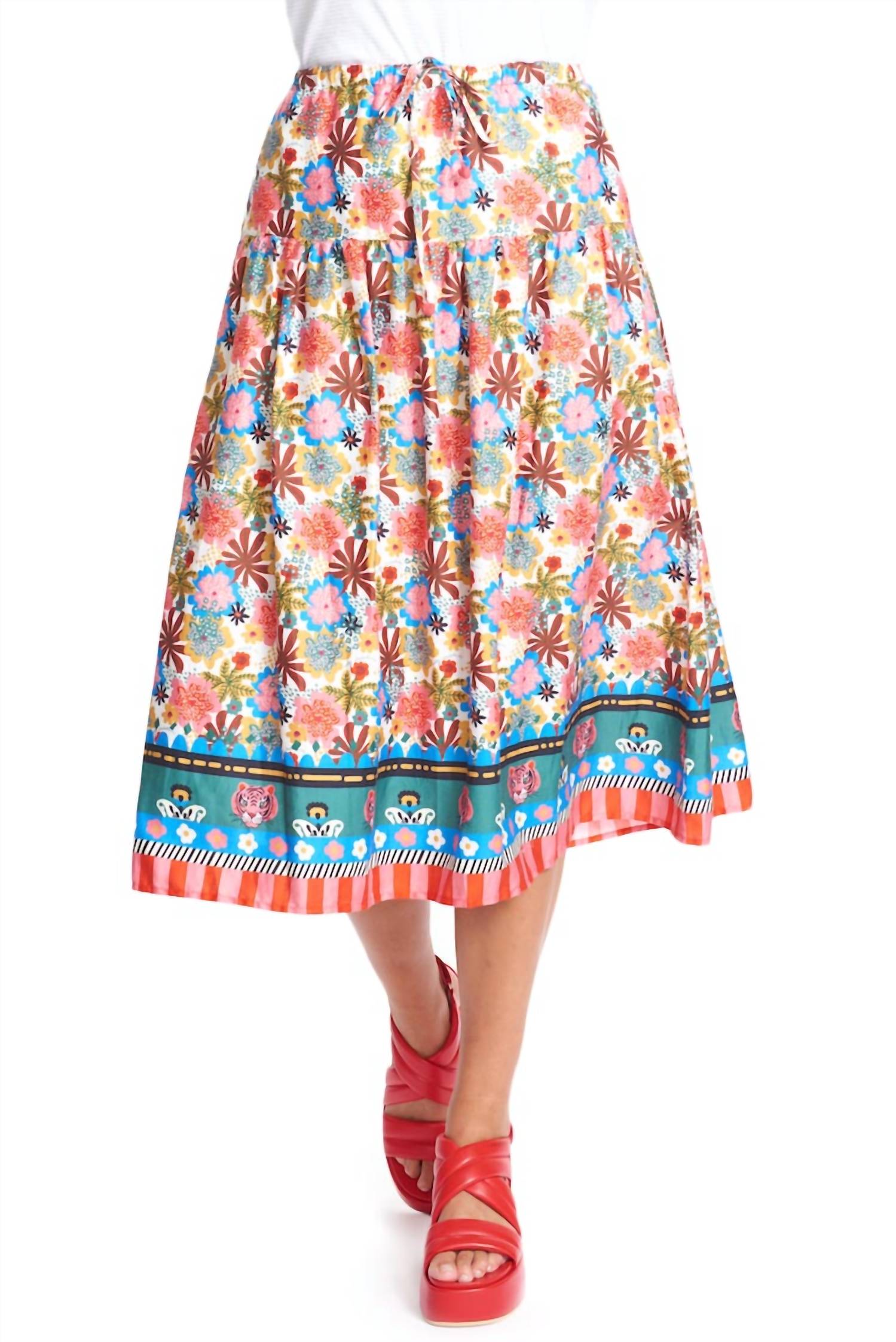 Emily Lovelock - Heidi Print Skirt