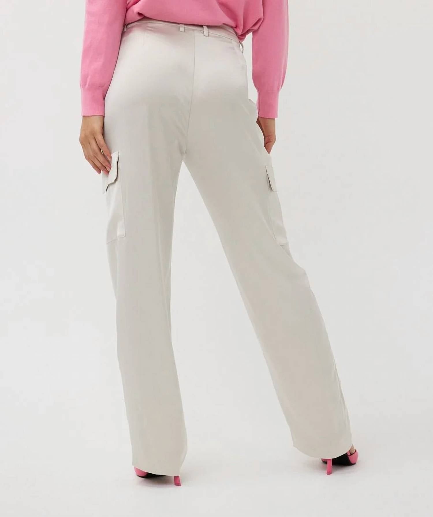 Esqualo - Tola Cargo Satin Trousers