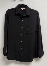 Elan - St. Barths Breezy Long Sleeve Button Down Top
