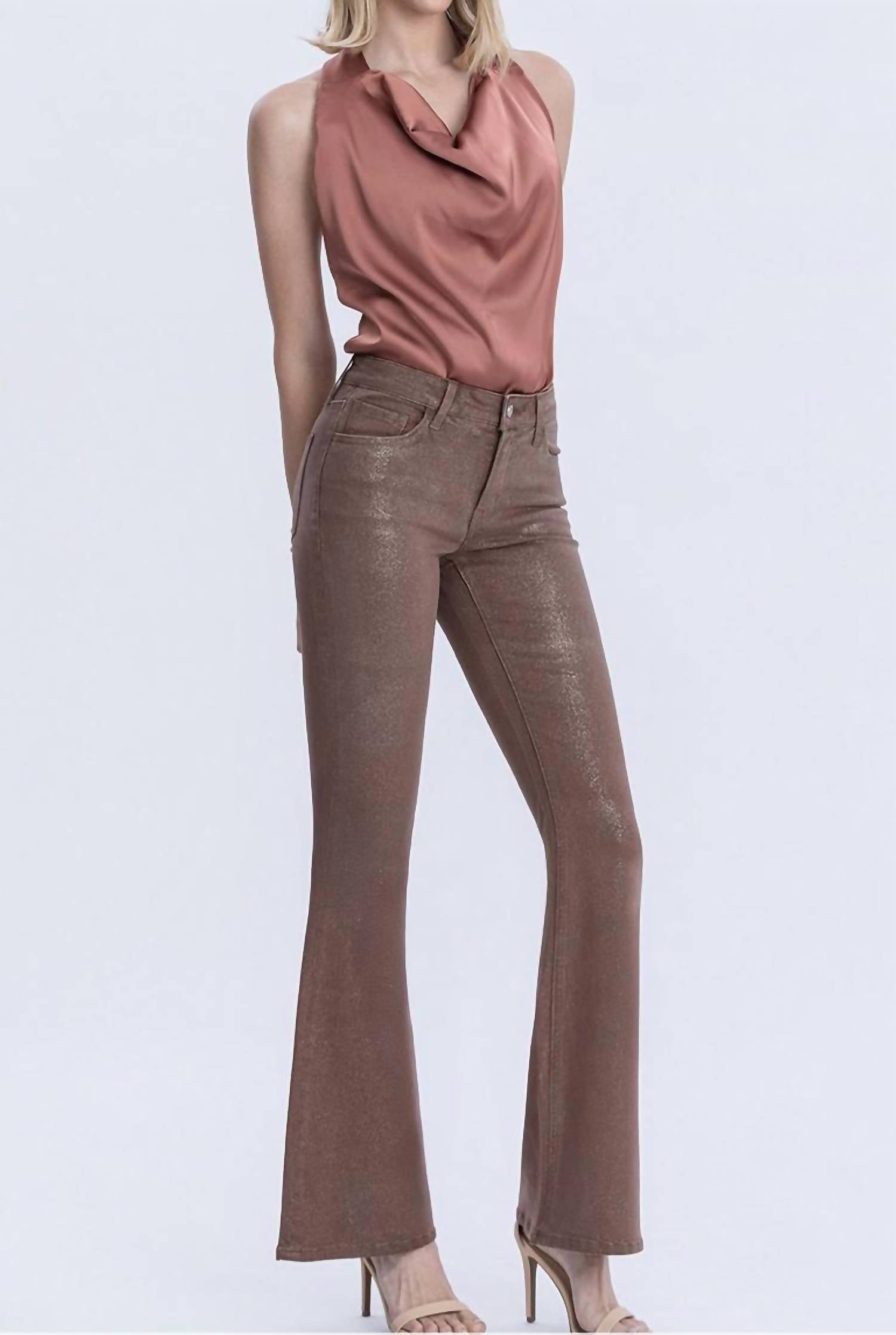 Vervet By Flying Monkey - Alison Mid-rise Glitter Jean