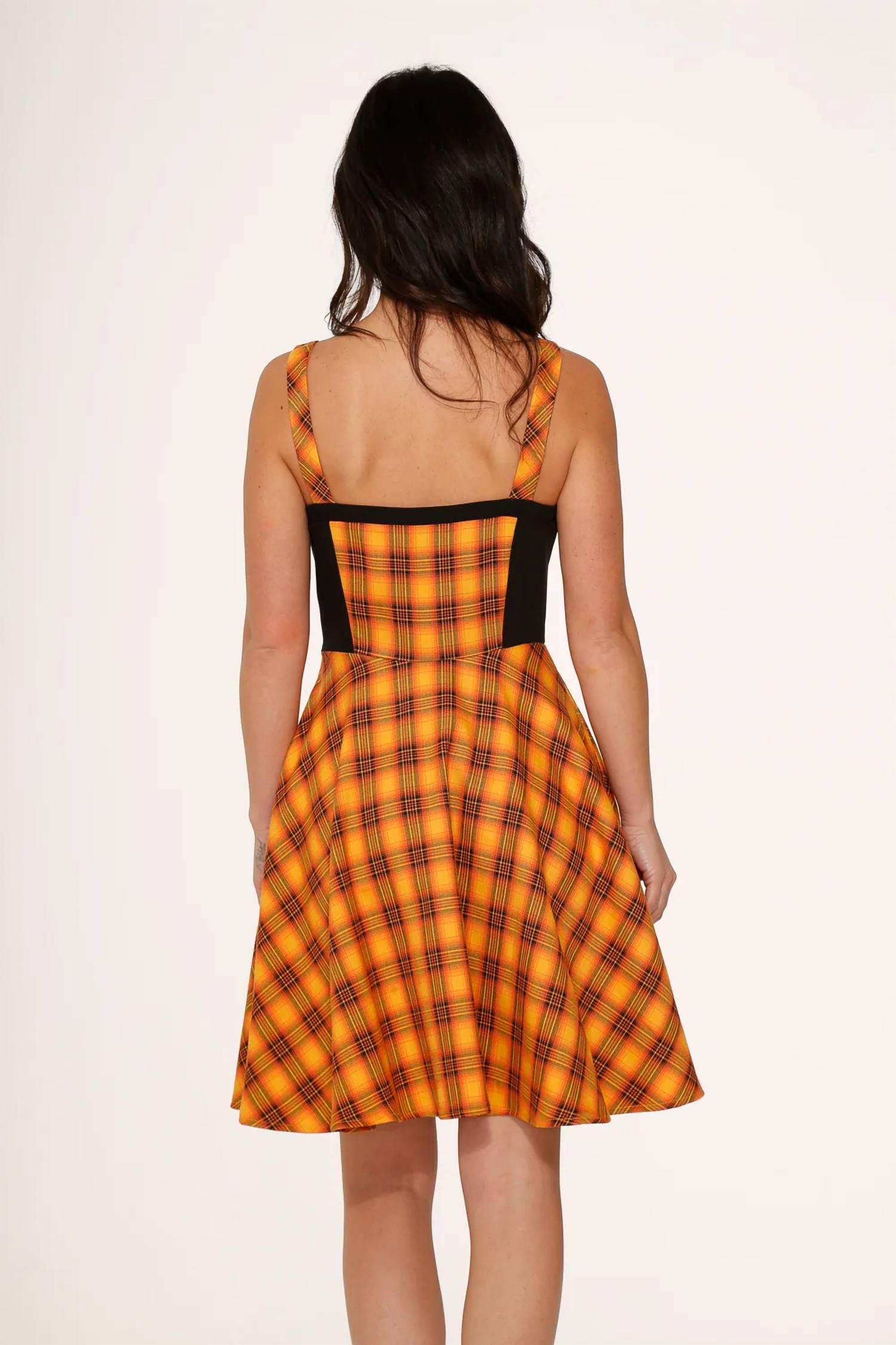 Orchid Bloom - Plaid Swing Dress