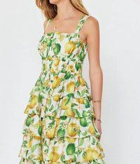 Current Air - Citrus Tiered Midi Dress