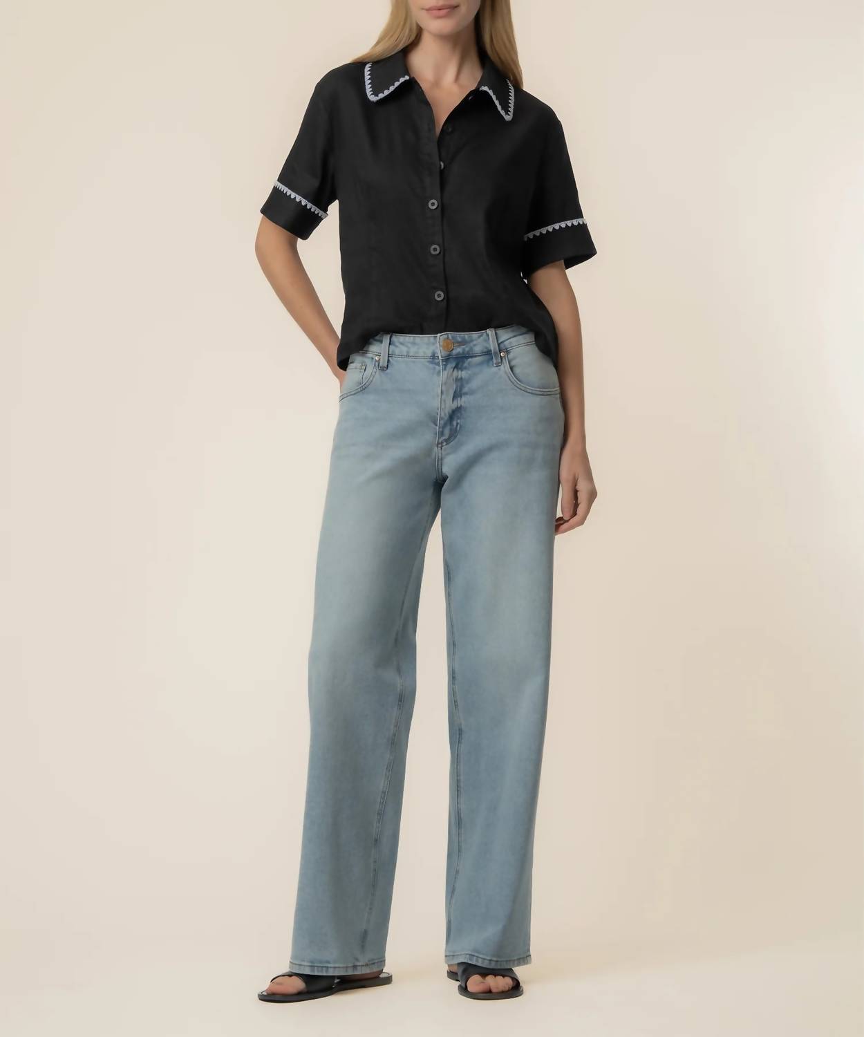 Kut From The Kloth - Marisol Linen Top