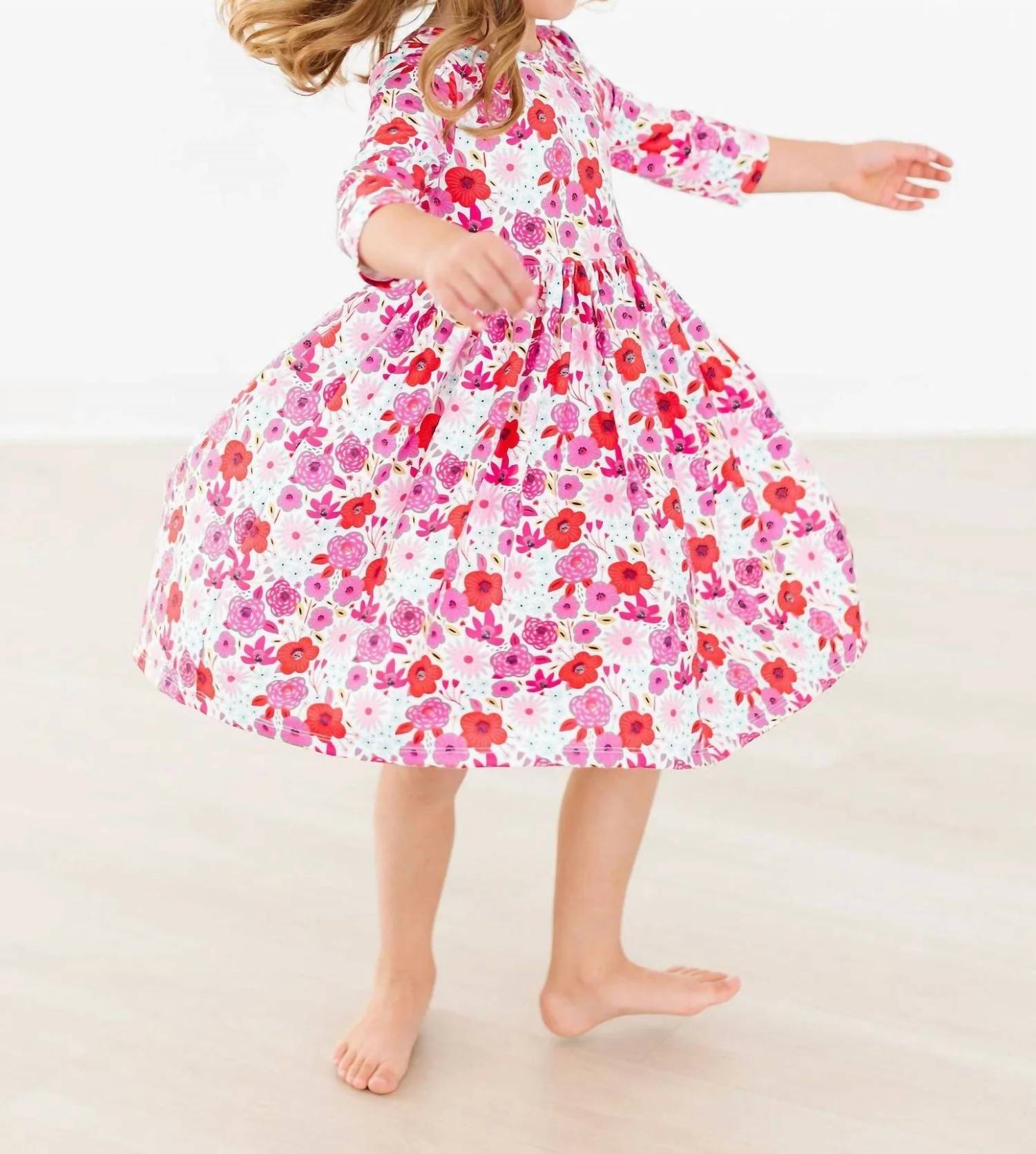 Mila & Rose - Quarter Sleeve Pocket Twirl Dress