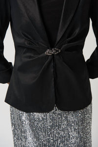 Joseph Ribkoff - Taffeta Fitted Blazer w/ Shawl Collar