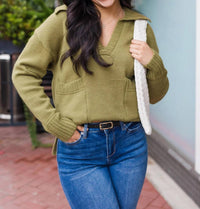 So Me - Cozy Up V-neck Sweater