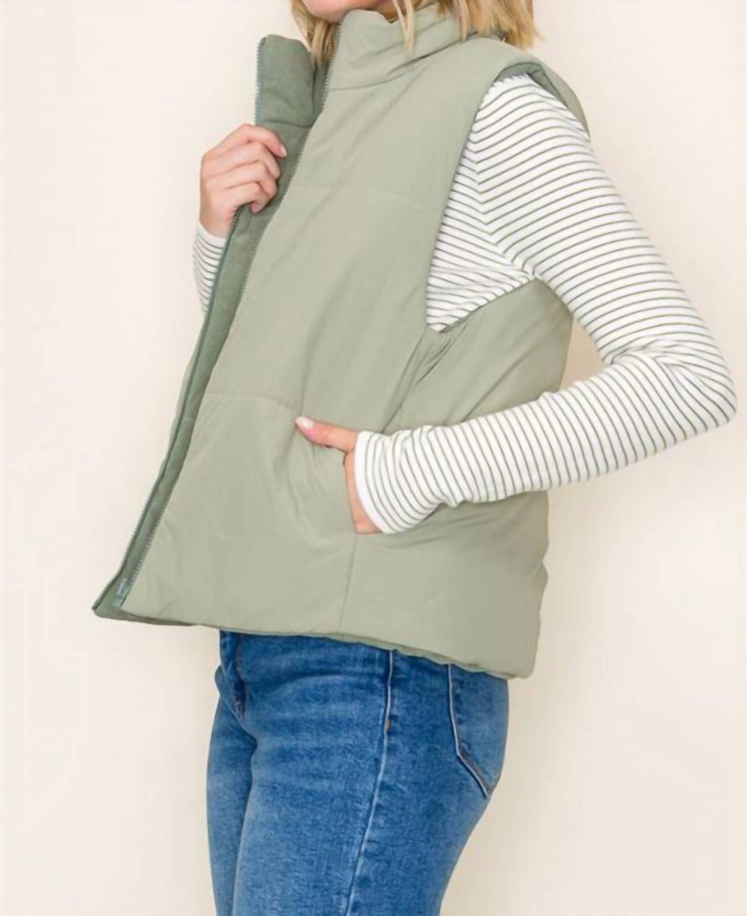 Staccato - Corduroy Reversible Puffer Vest