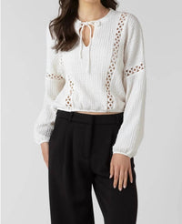 Dex - Lace Inset Blouse