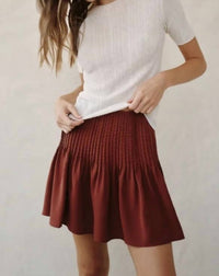 Bella Dahl - Pintuck Mini Skirt