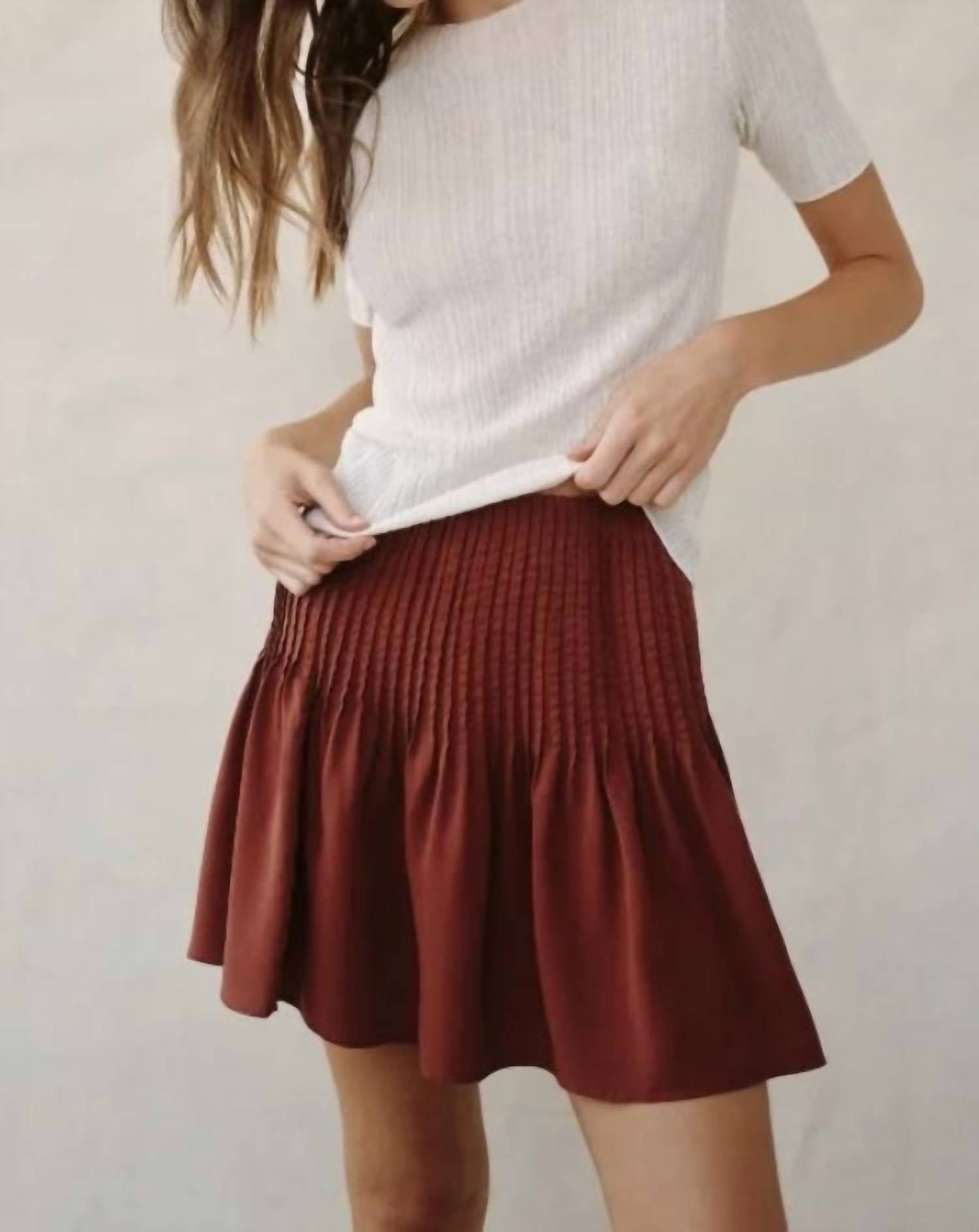 Bella Dahl - Pintuck Mini Skirt