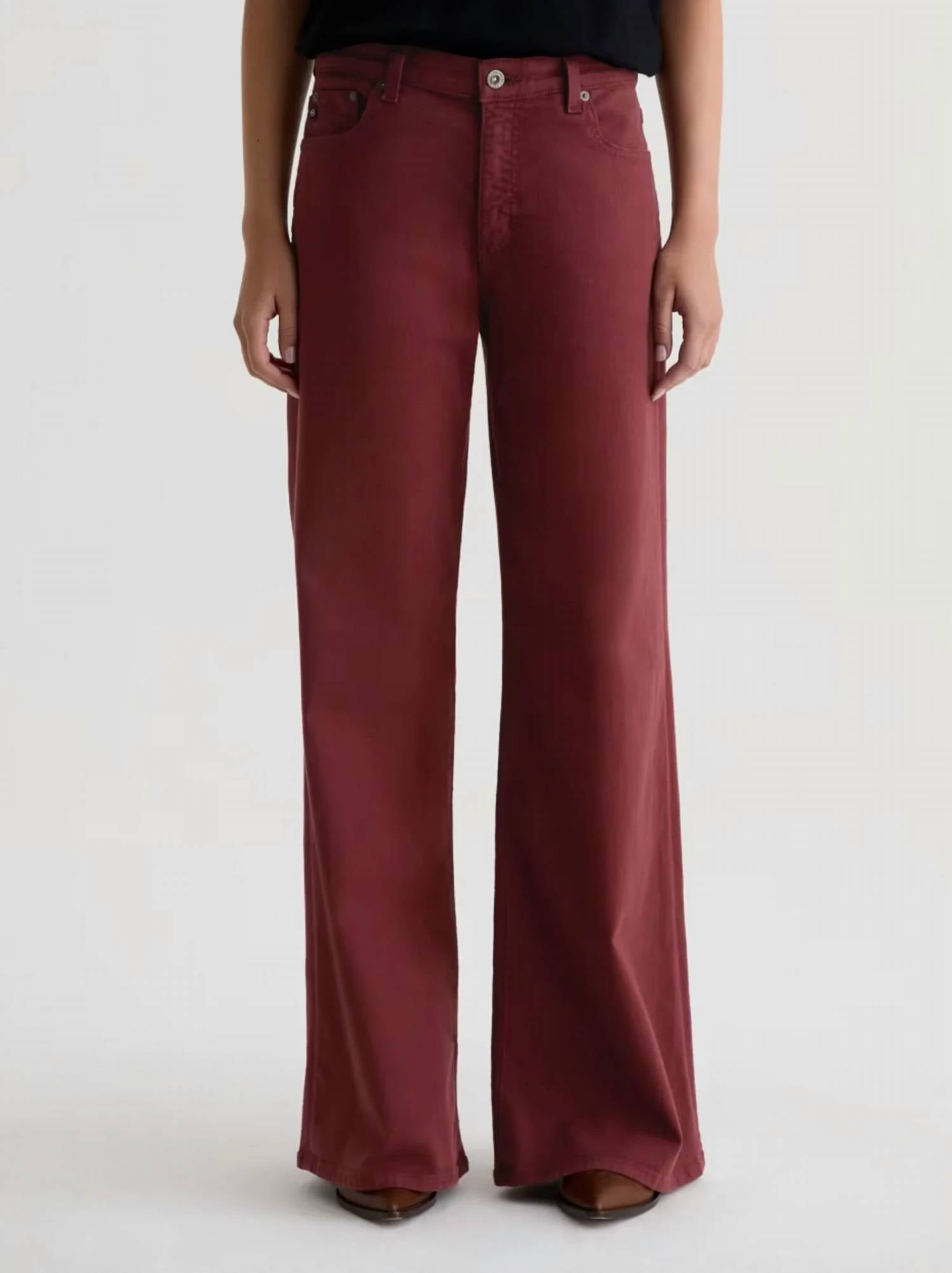 Ag Jeans - Saige Mid Rise Wide Leg Jeans